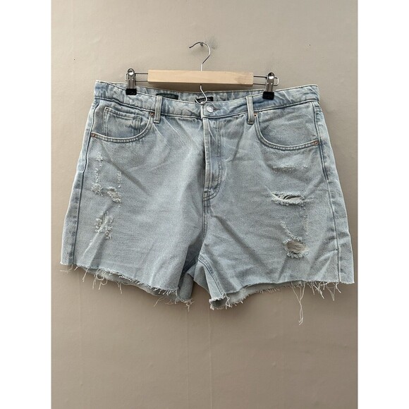 Wild Fable Womens Super High Rise Cutoff Shorts Size 16 Button Fly Mom Short - Picture 1 of 9